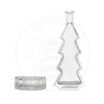 staklena boca u obliku bora od 100 ml prozirna