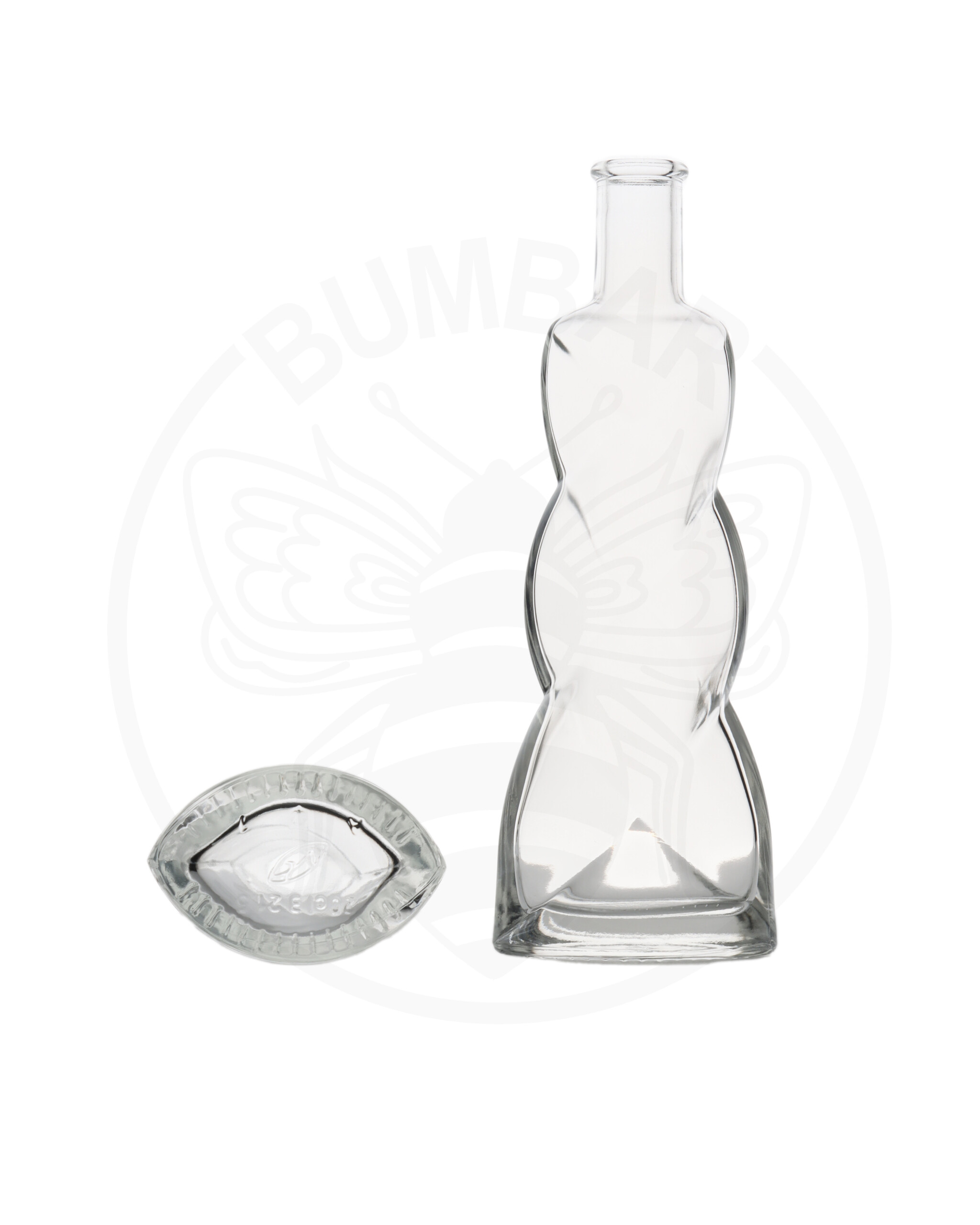 staklena boca Ondulina od 200 ml prozirna