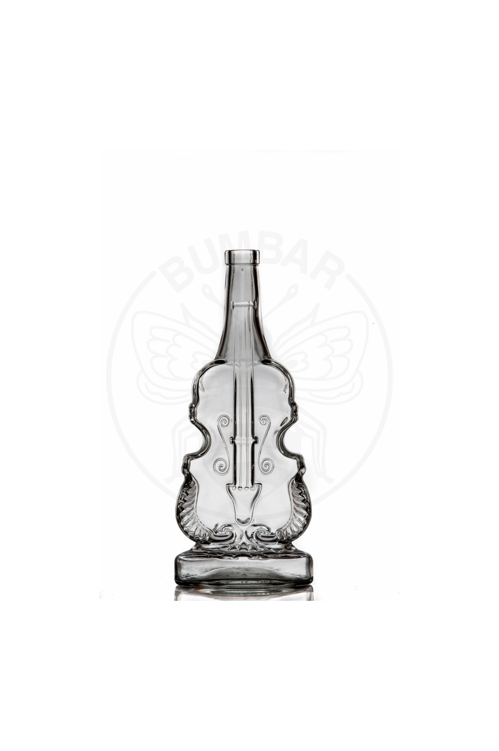 staklena boca Violina u obliku violine od 1500 ml prozirna