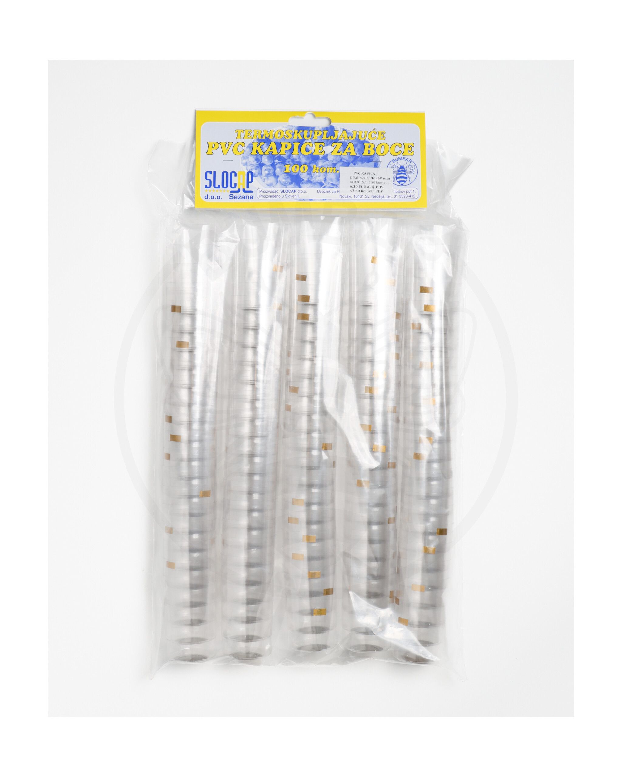 paket od 100 komada pvc kapica 36x60 bezbojna prozirni poklopac ukrasna