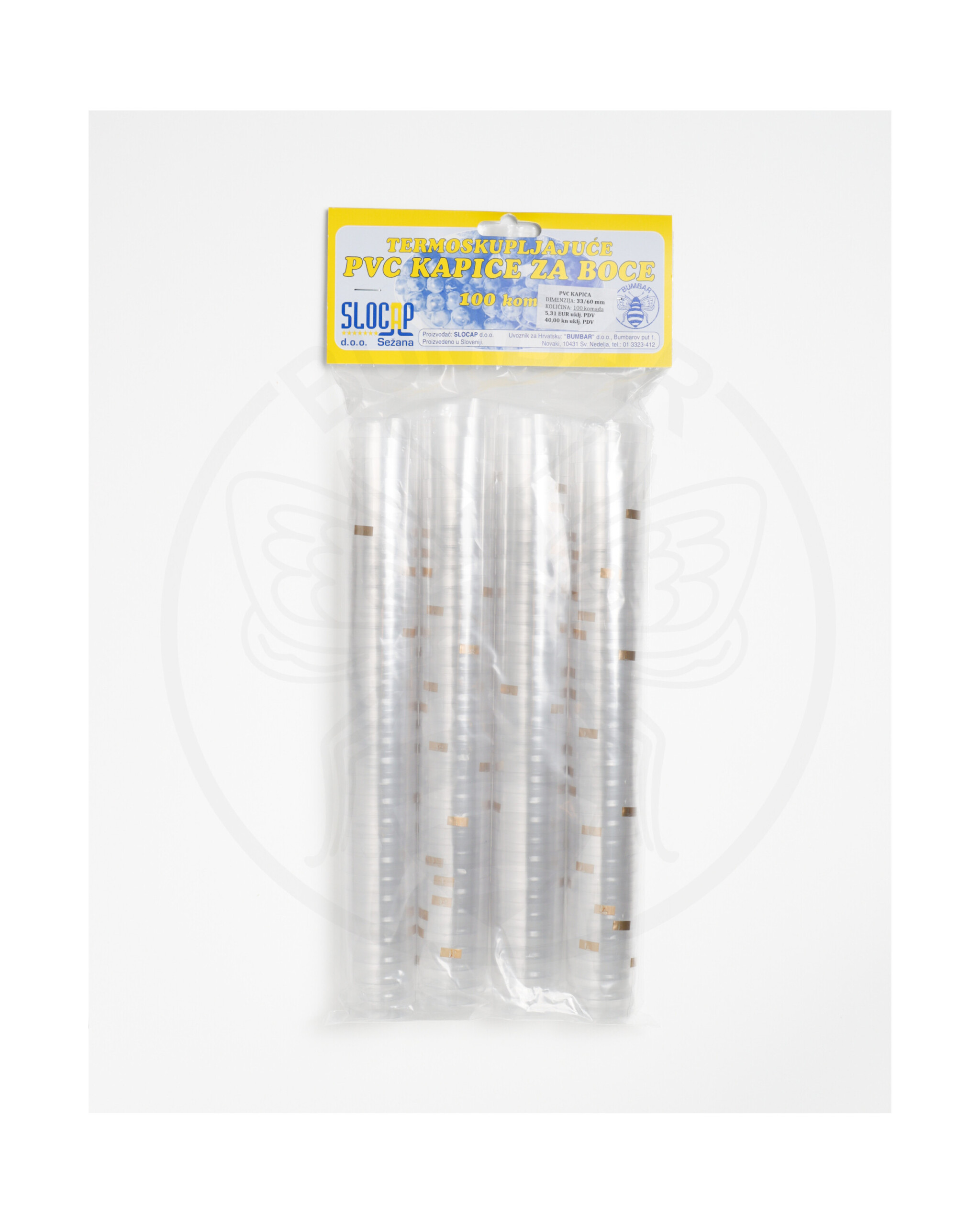 pvc kapica 33x60 bezbojna ukrasna