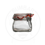 Staklenka modela Fido prozirne boje, sa hermetičkim zatvaračem i gumenom brtvom, zapremnine 500 ml