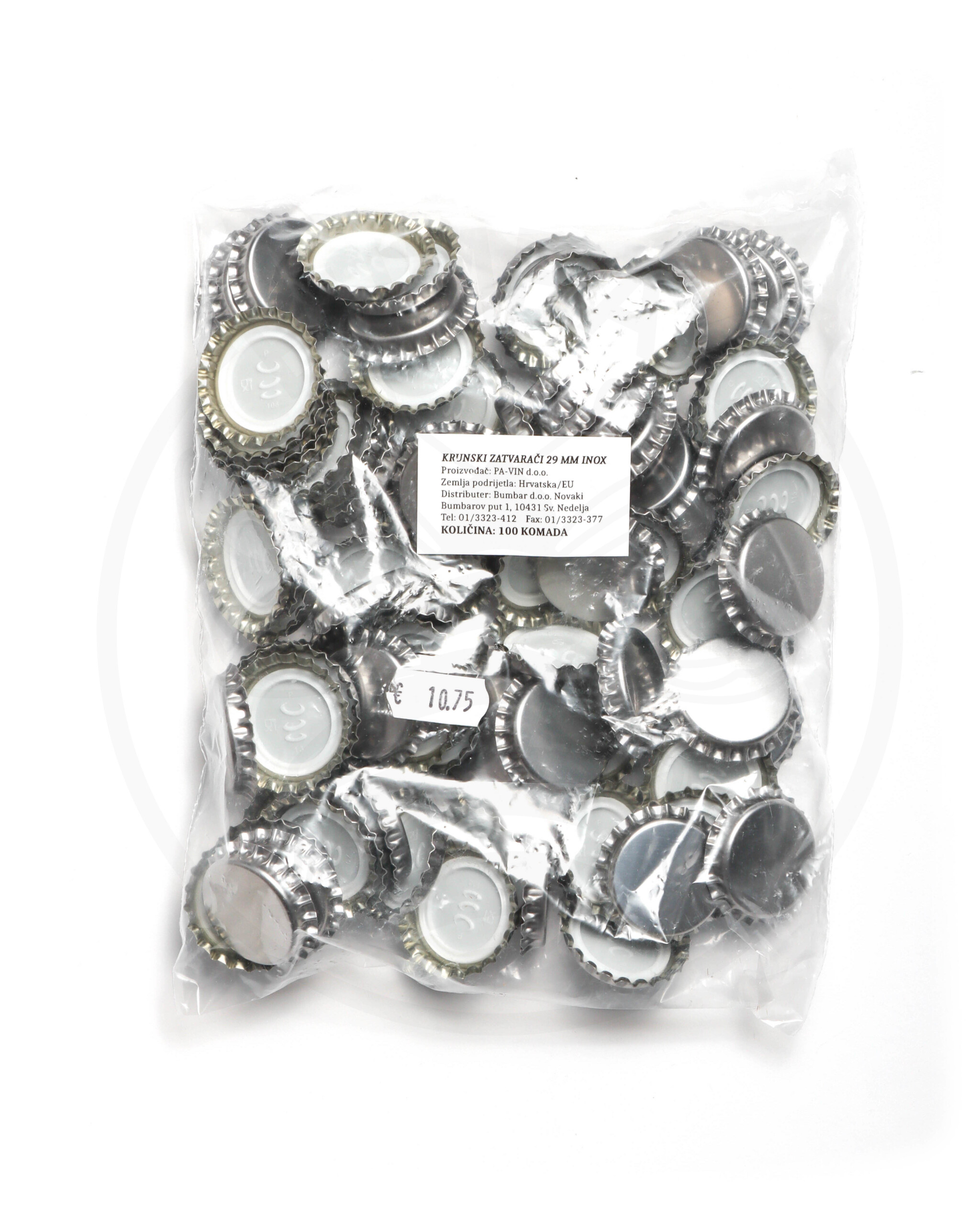 Krunski zatvarač 29 mm Inox 1/100