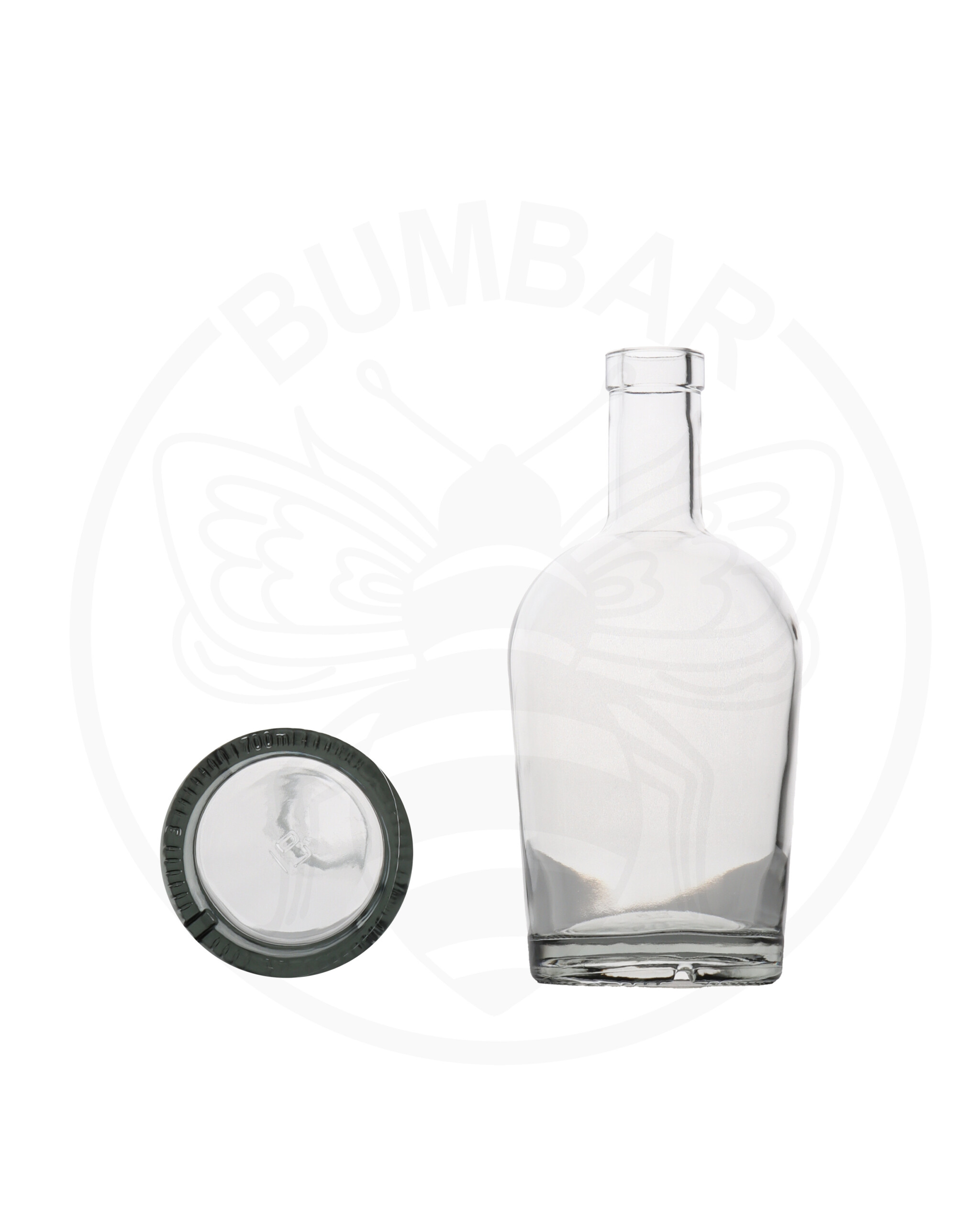 Staklena prozirna boca Montego od 700 ml