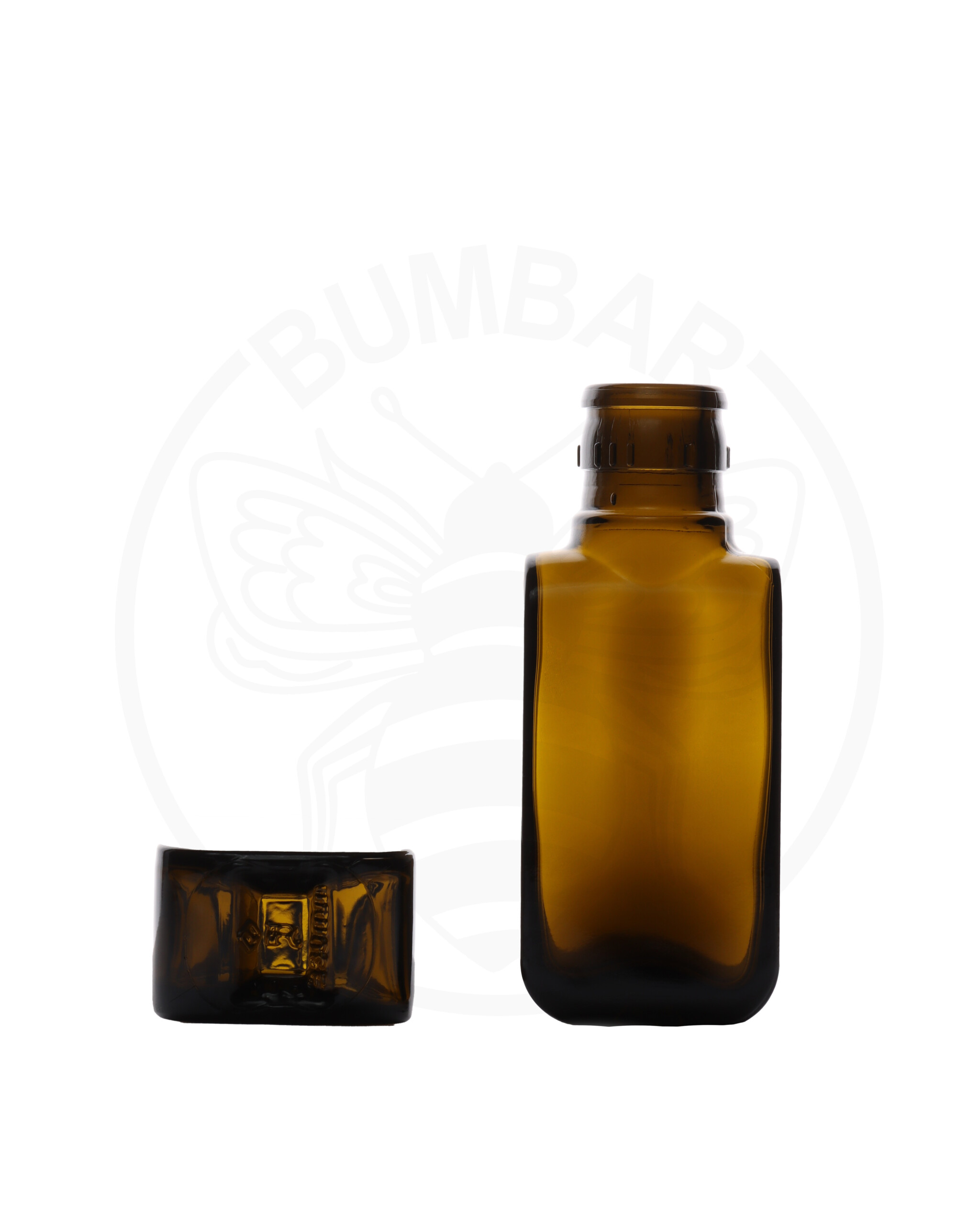 Staklena tamna boca Oliana od 100 ml s TOP nepropusnim zatvaračem