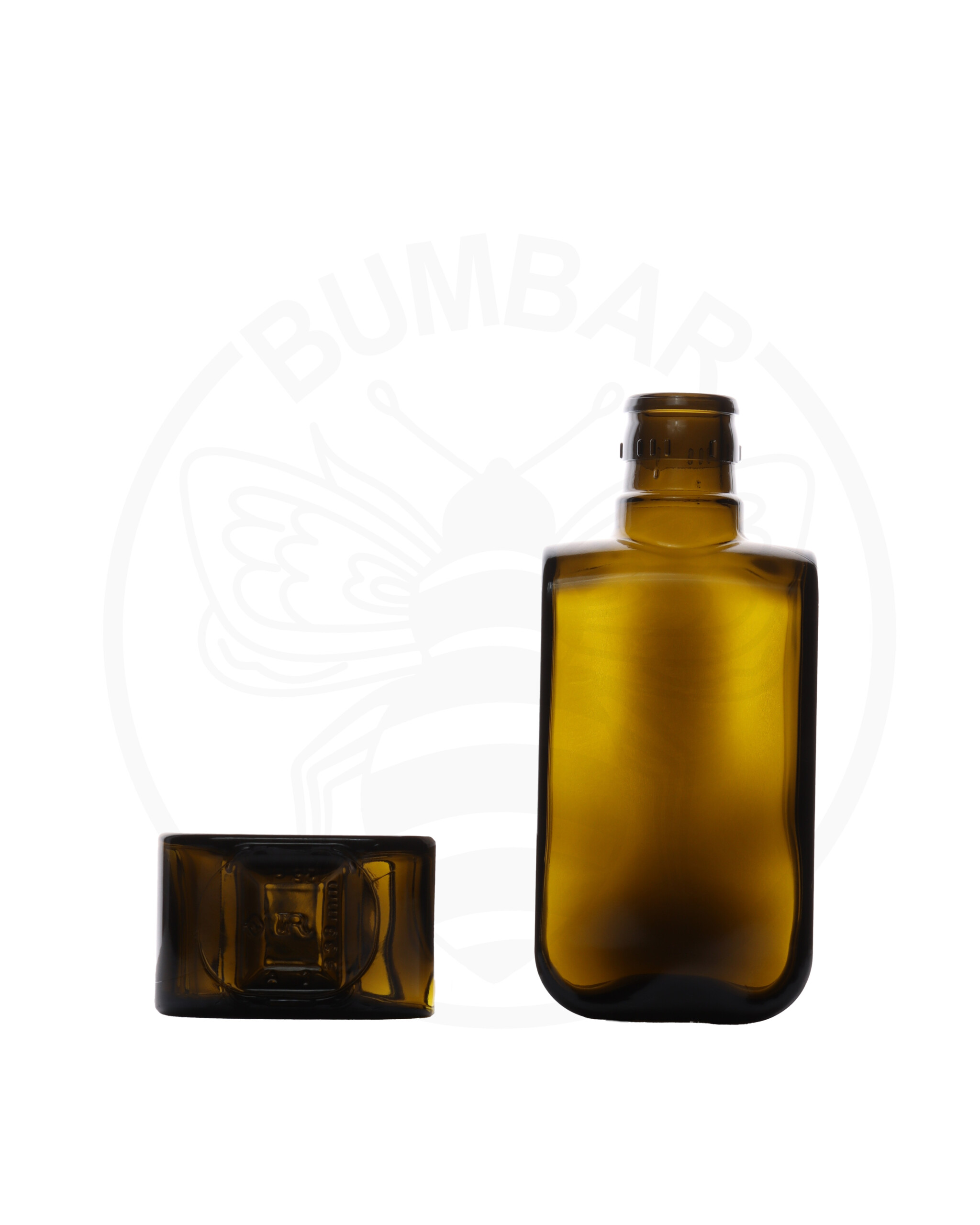 Staklena tamna boca Oliana od 250 ml s TOP nepropusnim zatvaračem