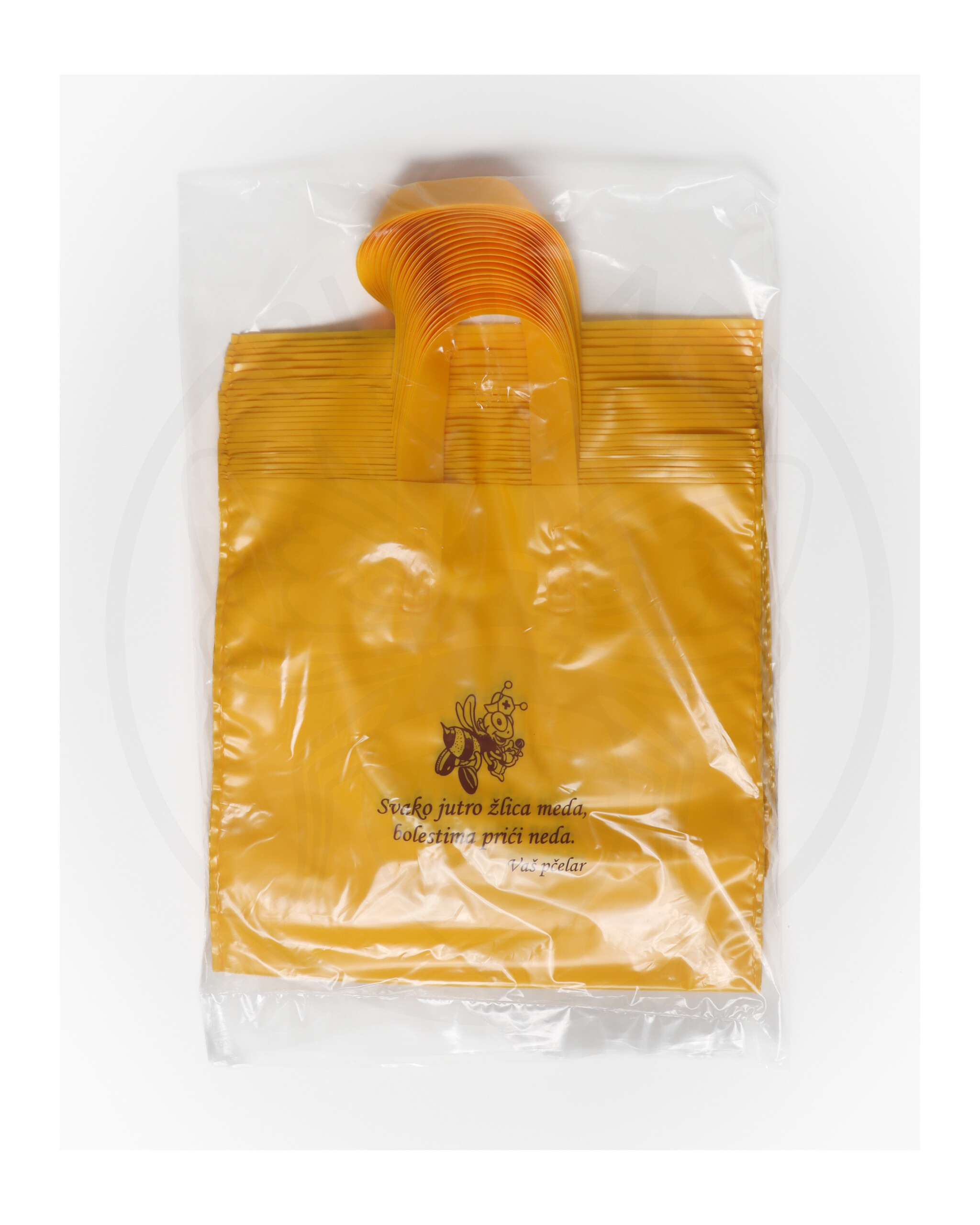 paket od 25 komada PE vrećica E25m žuta/stih