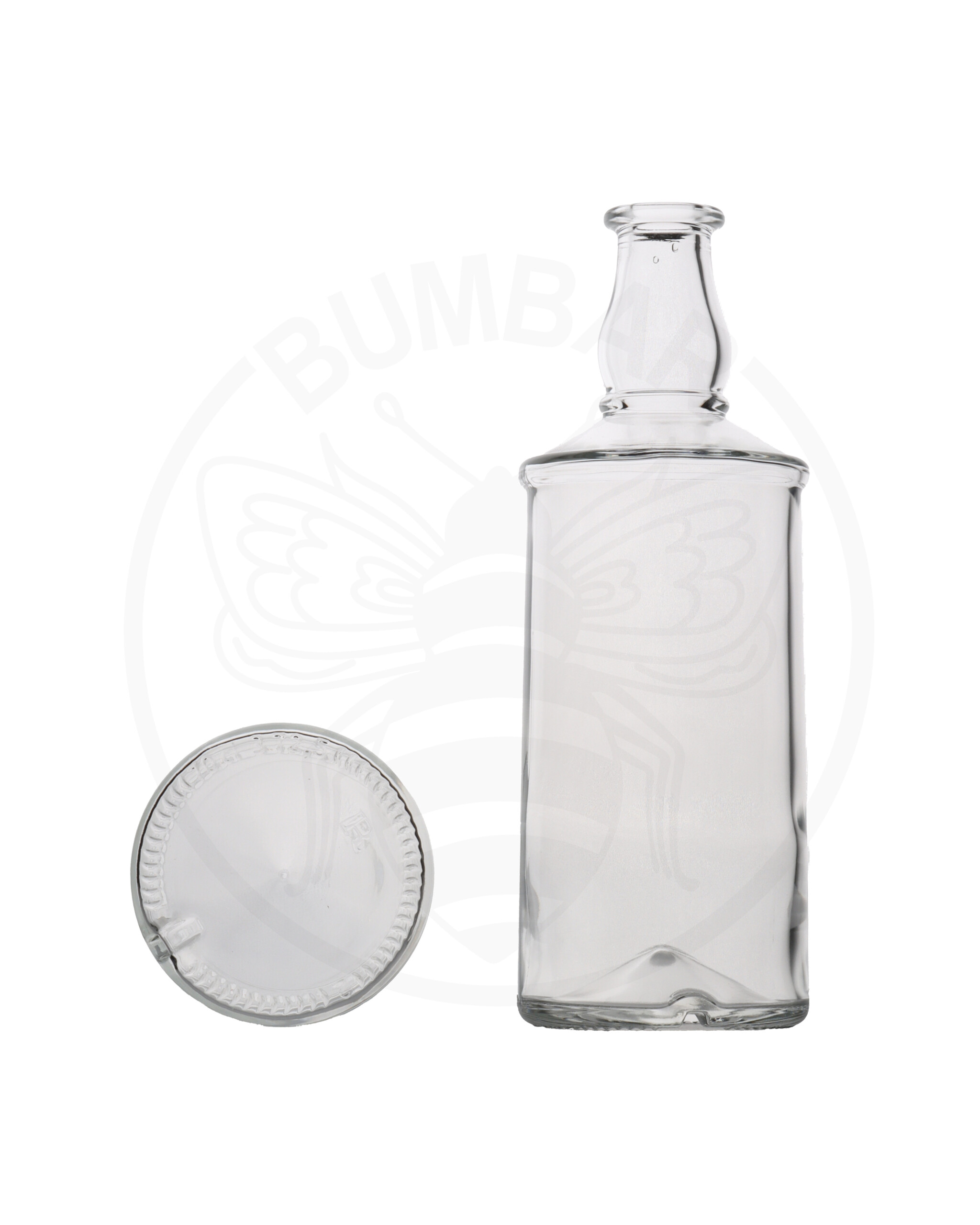 Staklena prozirna boca Winston od 700 ml s grlom od 18,5 mm