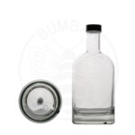 Staklena prozirna boca Zeus od 500 ml s uključenim GPI zatvaračem