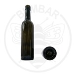 staklena boca BD Exklusiv na navoj BVS od 500 ml tamna