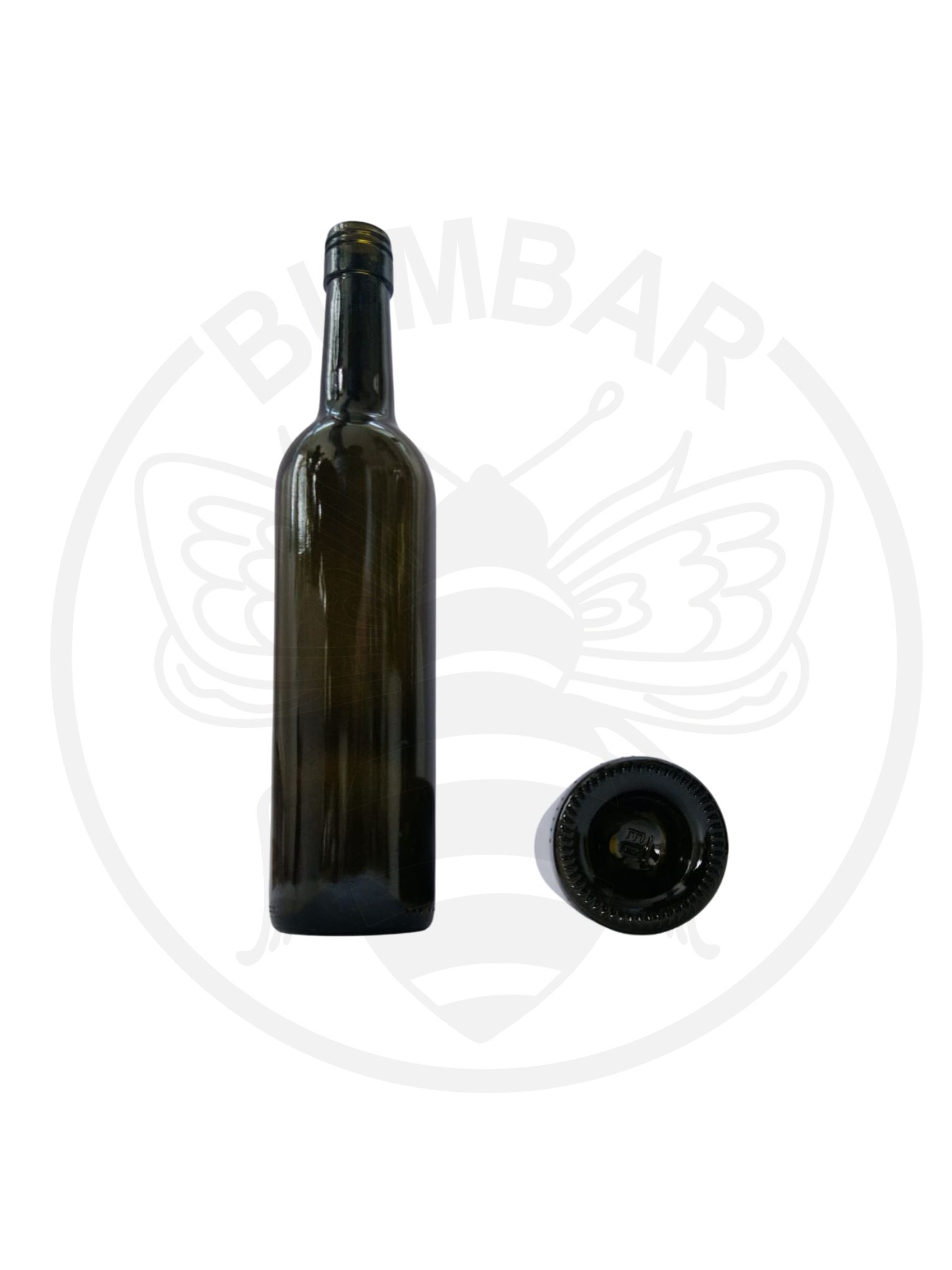 staklena boca BD Exklusiv na navoj BVS od 500 ml tamna