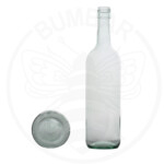 Staklena boca Bordo Ex.BVS 750 ml sa navojnim čepom prozirna