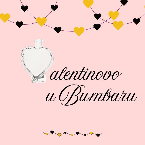 Valentinovo - boce u obliku srca