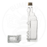 Staklena boca Kamion od 200 ml oblika kamiona sa zlatnim zatvaračem na navoj