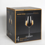 Paket staklenih čaša za bijelo vino Marta sa jednom čašom izvan kutije