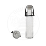 Staklena boca Rigata od 100 ml s mehaničkim zatvaračem prozirne boje