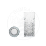 Staklena čaša Timeless cocktail od 29,5 ml prozirne boje s reljefom