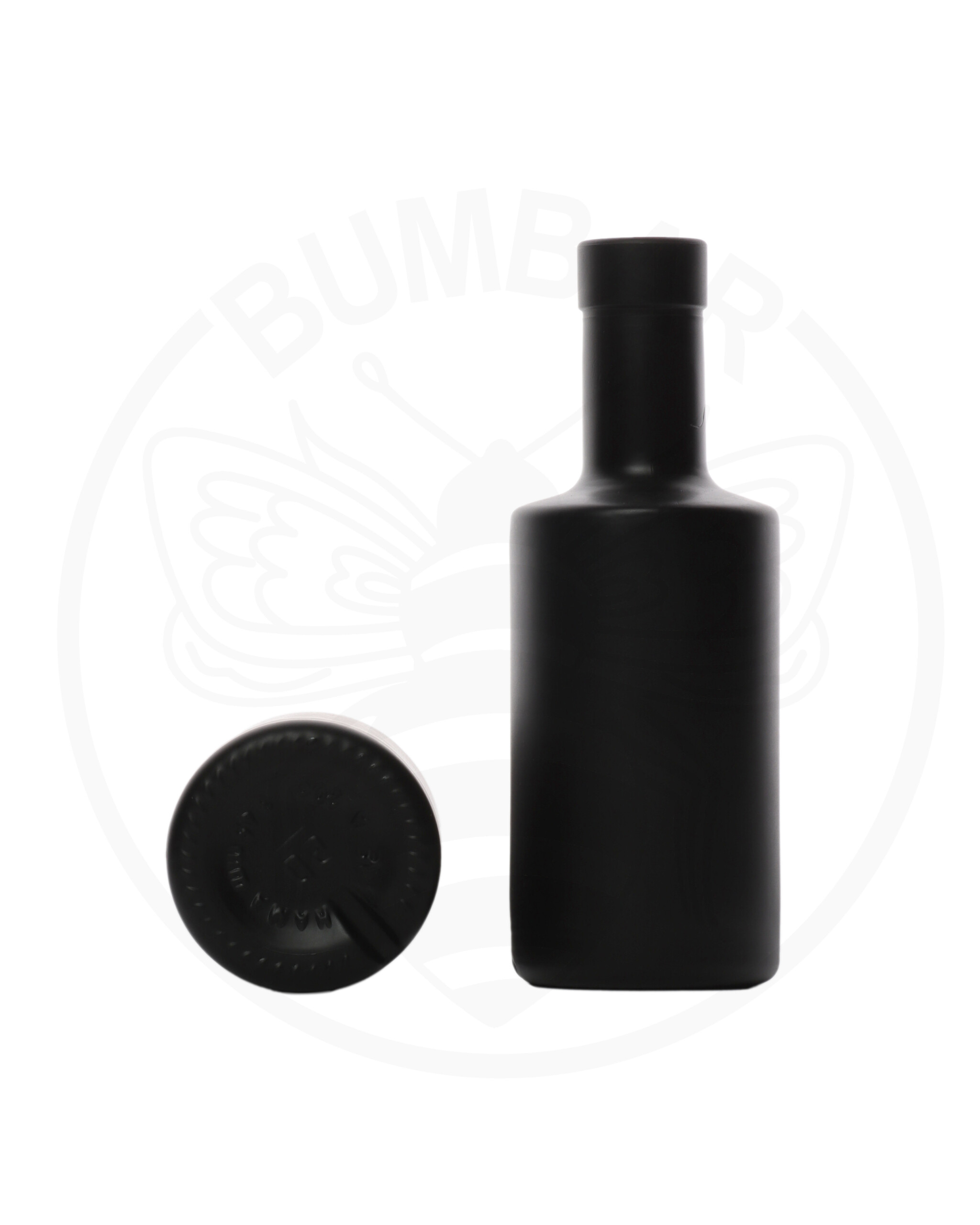 Staklena boca od crnog stakla Hamah zapremnine 200 ml