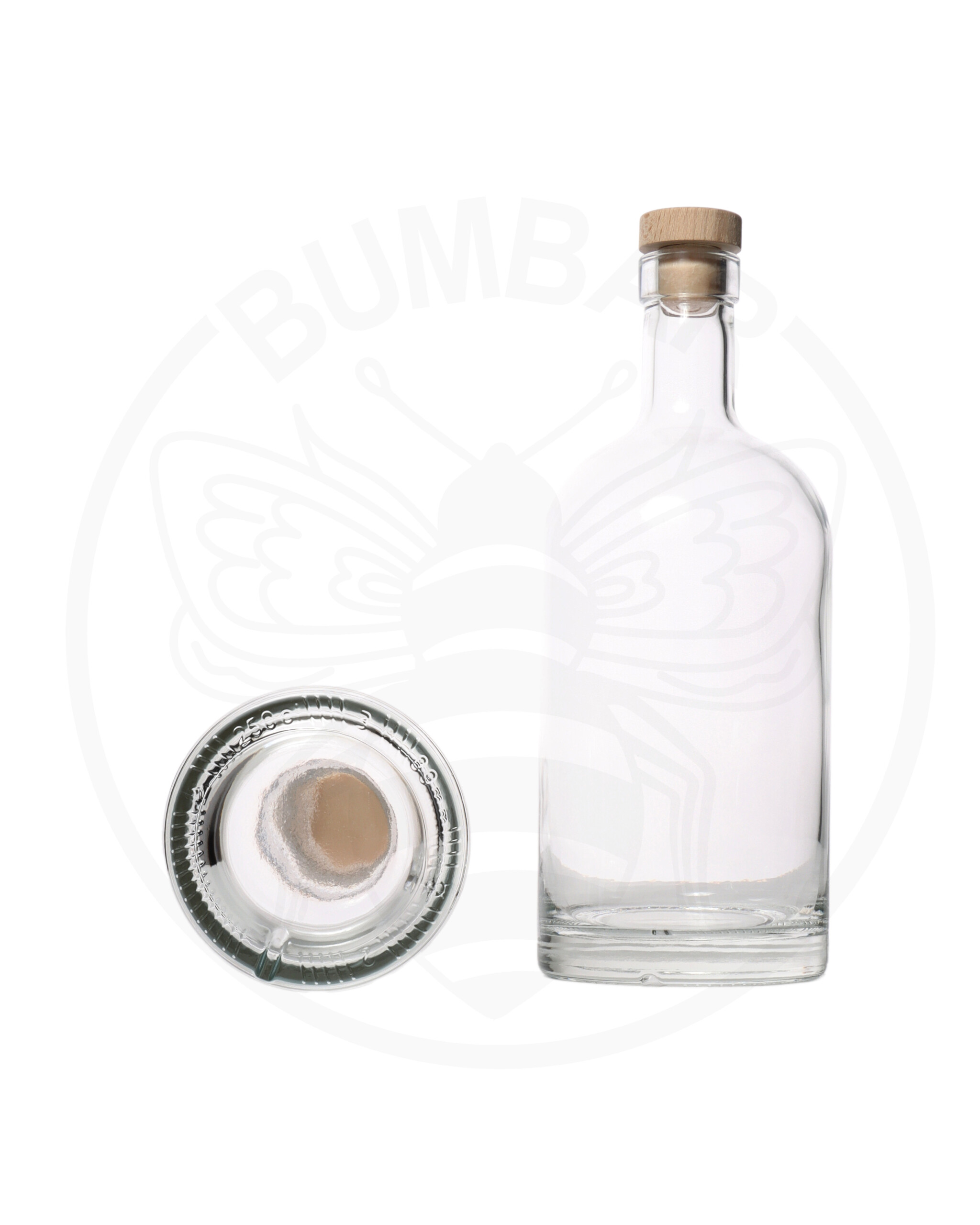 Staklena boca Nocturne prozirne boje, zapremnine 2500 ml, s uključenim čepom