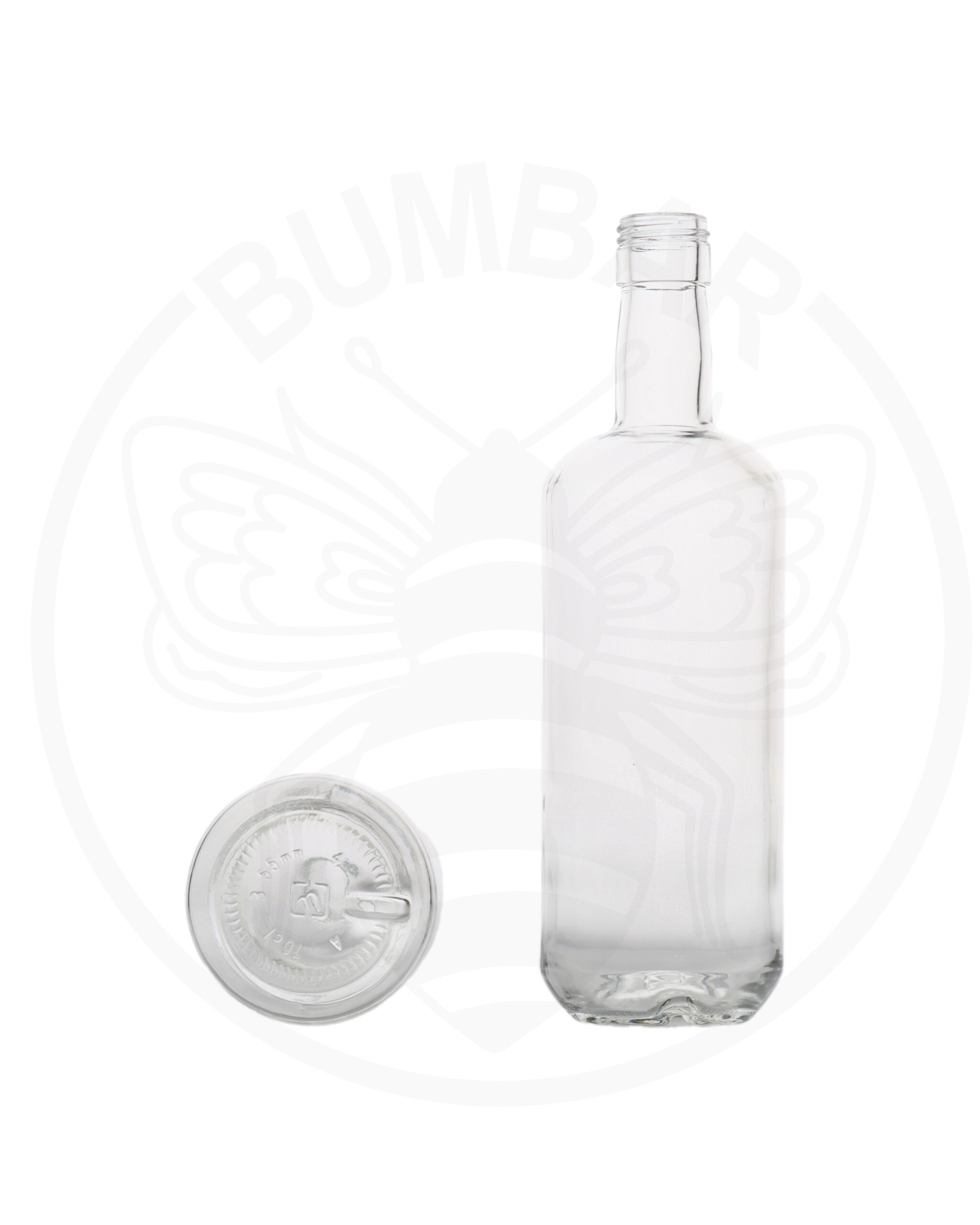 Staklena boca Pacho Supreme prozirne boje, zapremnine 700 ml i šireg grla