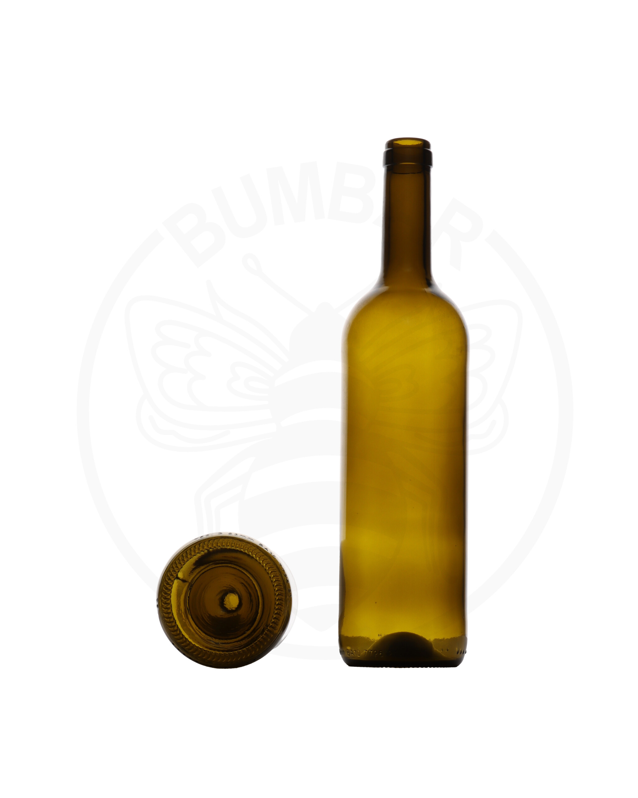 Staklena boca modela Eno Logic zapremnine 750 ml tamne boje stakla