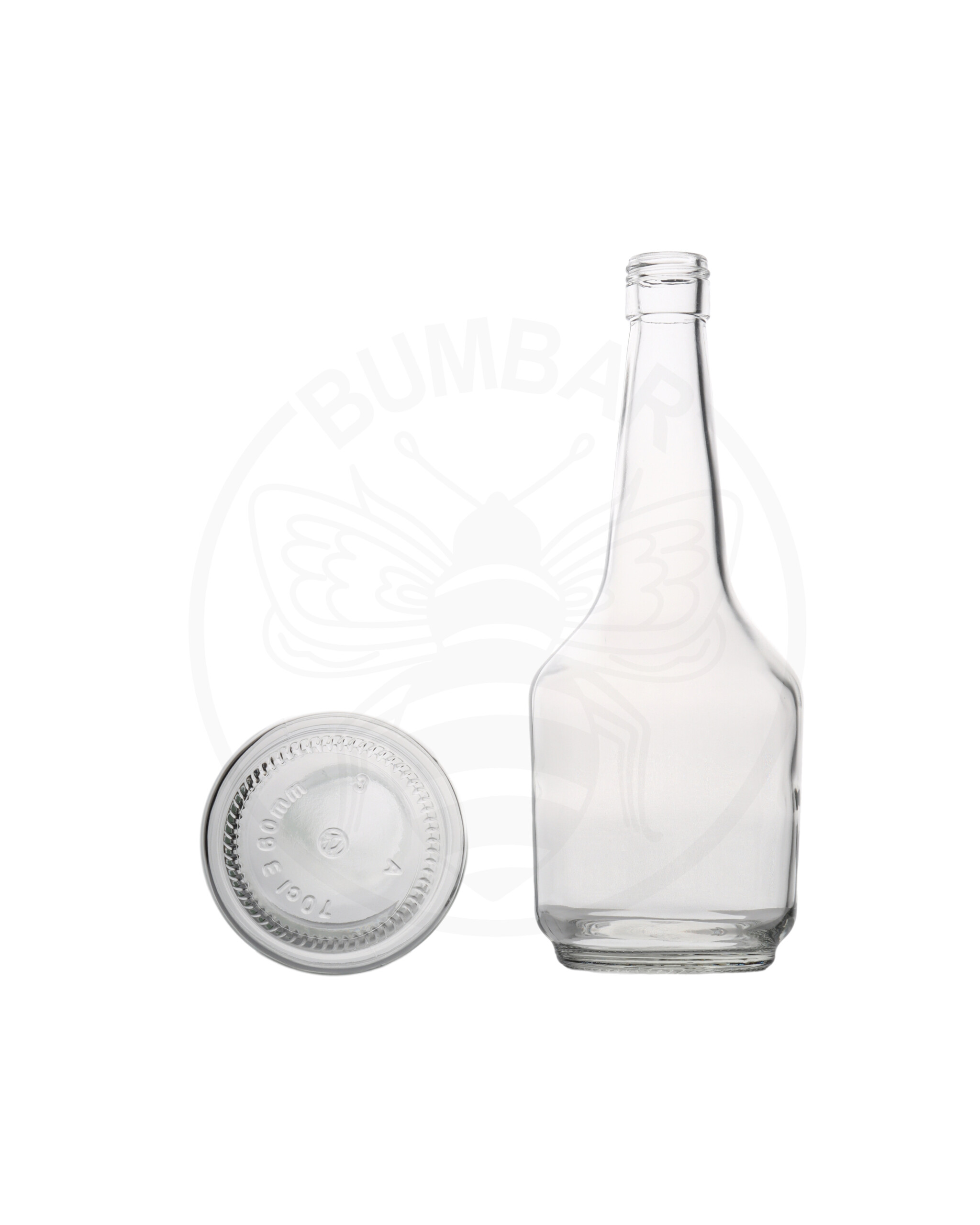 staklena boca Bertina od 700 ml prozirna