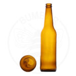 staklena boca za pivo od 500 ml smeđa na krunski navoj