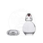 staklena boca Feldflasche od 200 ml prozirna s mehaničkim zatvaračem