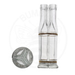 komplet od 3 staklene boce Tris od 100 ml prozirne