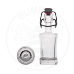 staklena boca King spallata od 40 ml prozirna s mehaničkim zatvaračem