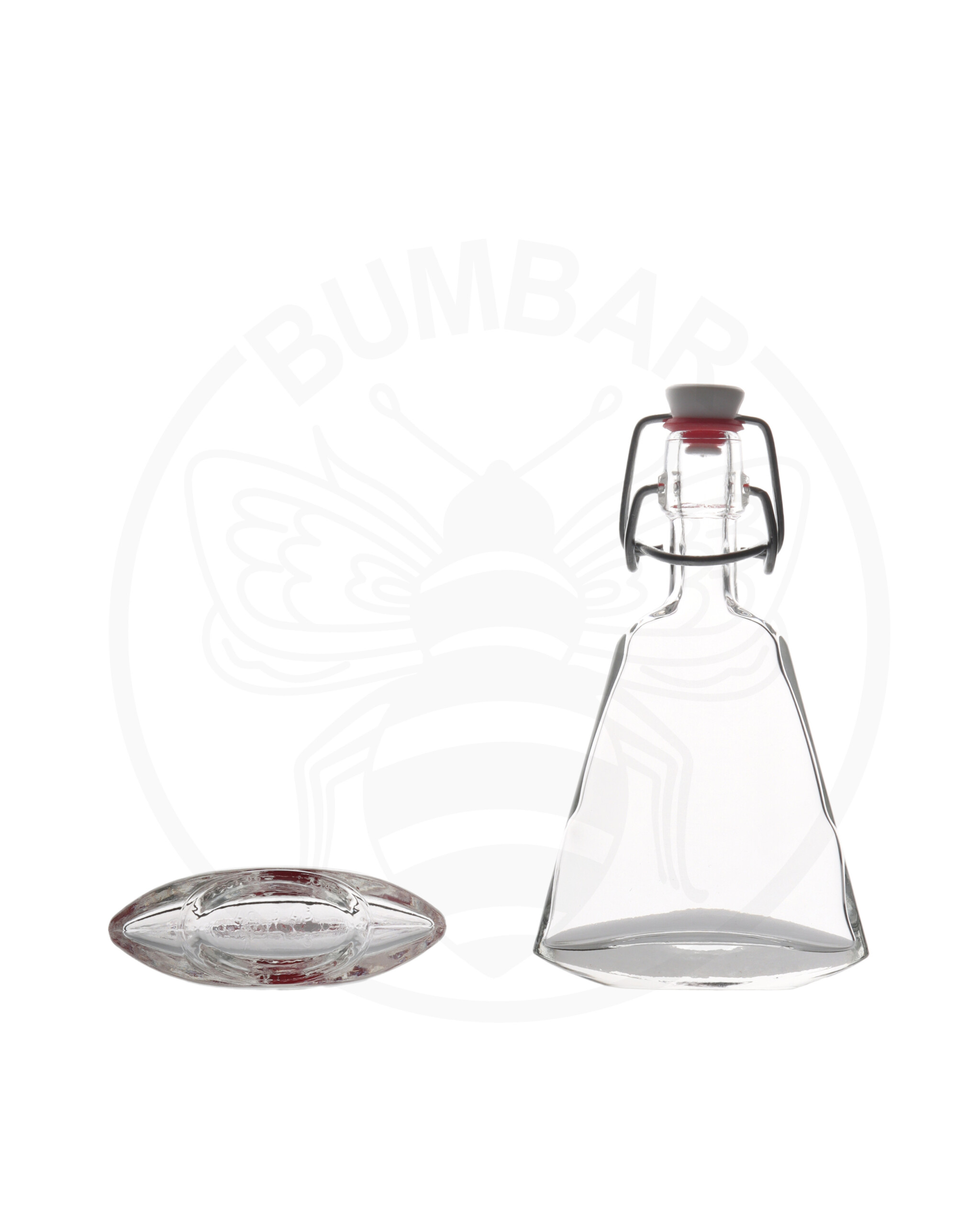 staklena boca Isabel od 40 ml prozirna s mehaničkim zatvaračem