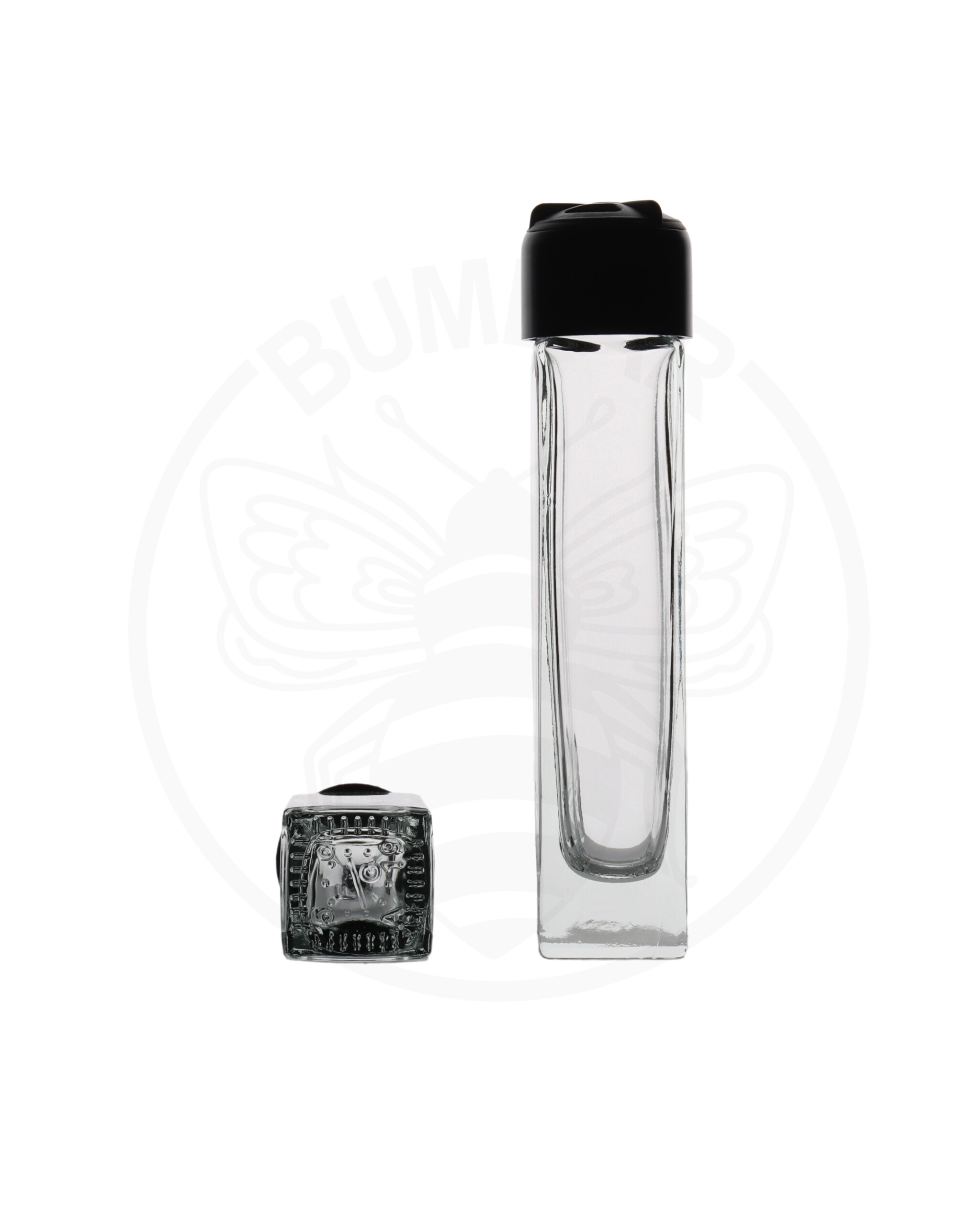 staklena boca Epruveta carre s jolly posipačem od 50 ml prozirna