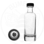 staklena boca Krug od 200 ml prozirna sa zatvaračem