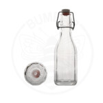 staklena boca Costolata emilia od 250 ml prozirna s mehaničkim zatvaračem