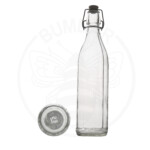 staklena boca Costolata od 750 ml prozirna s mehaničkim zatvaračem