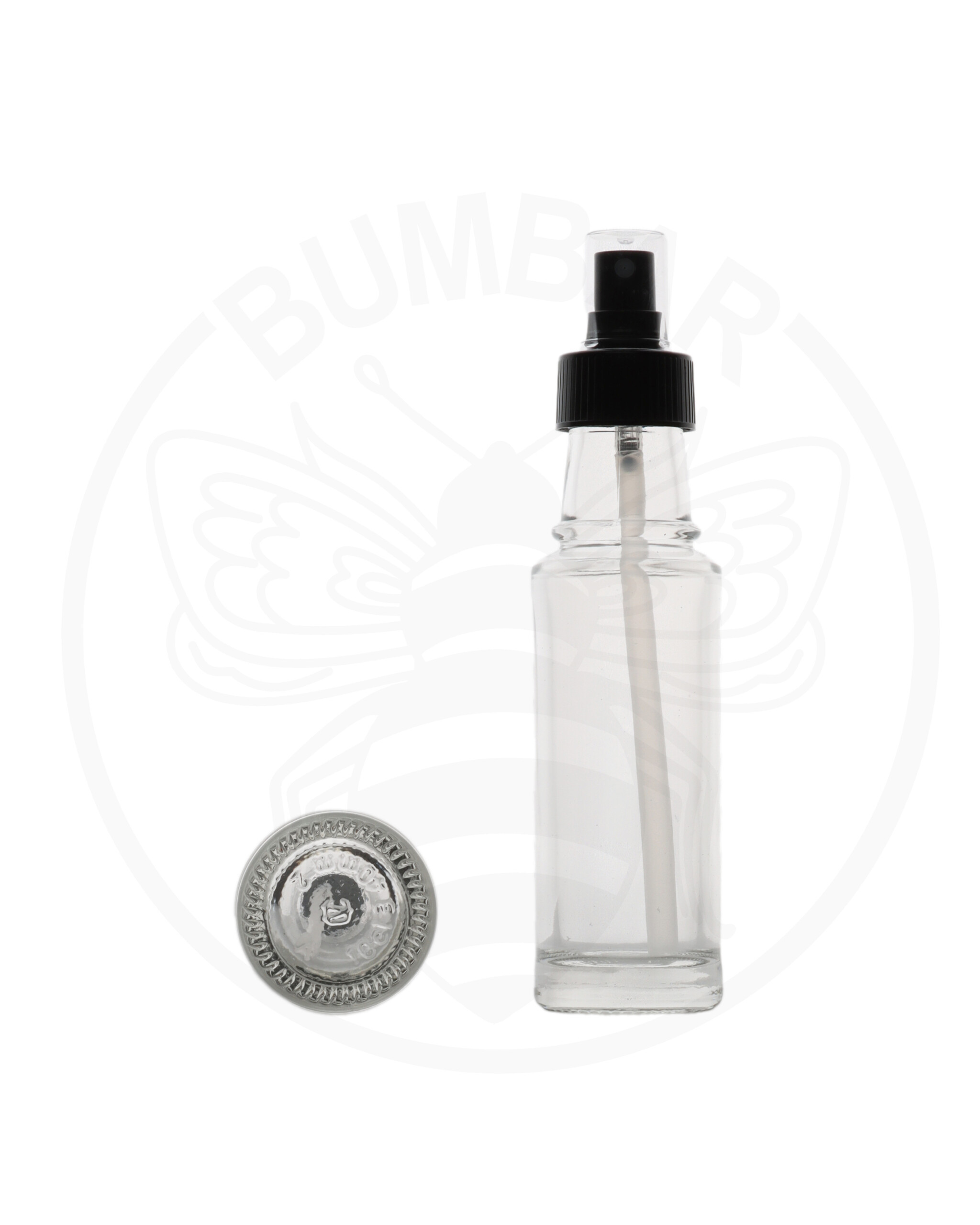 staklena boca Euroline od 100 ml prozirna s pumpicom