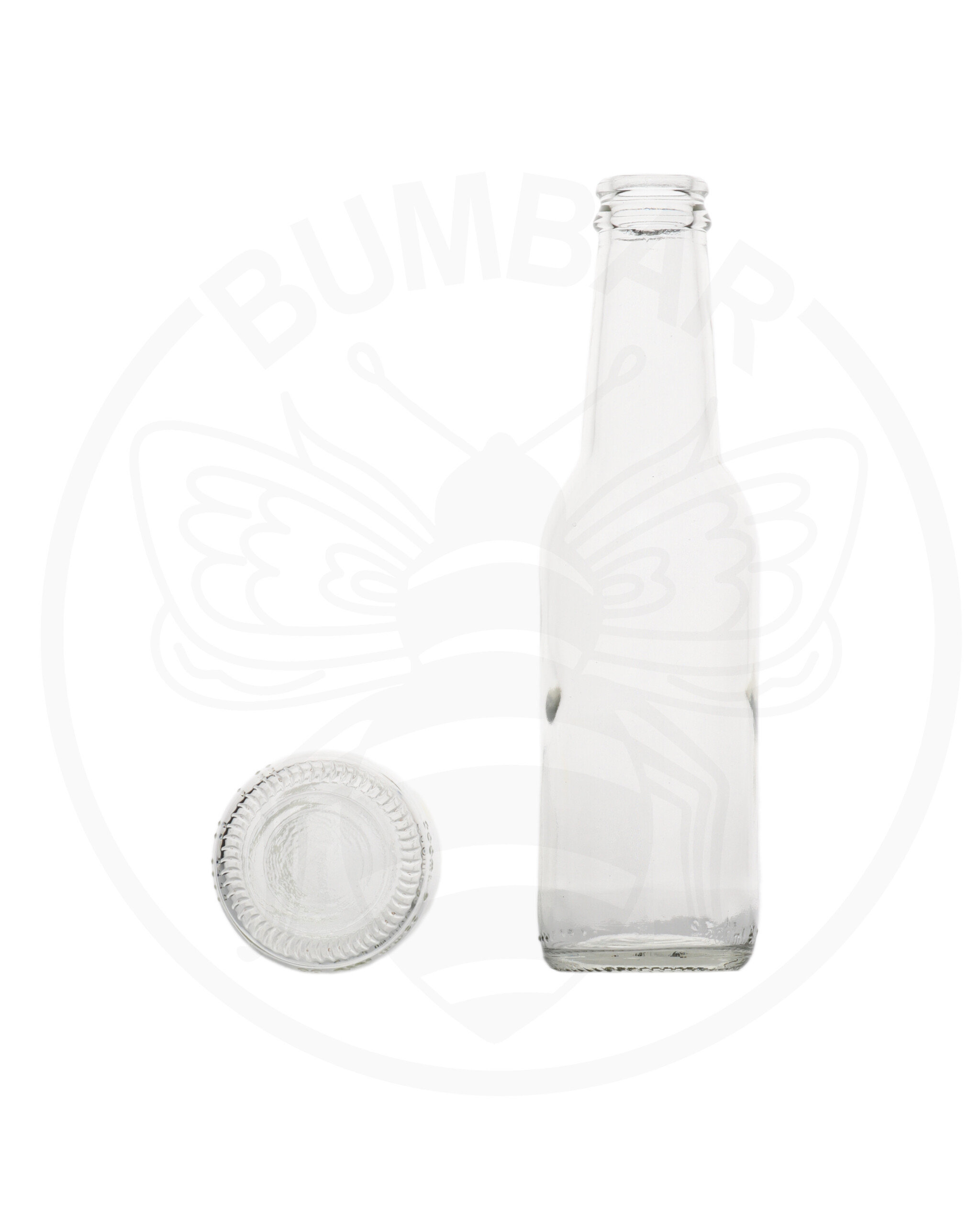 staklena boca Bibita na krunski čep od 200 ml prozirna