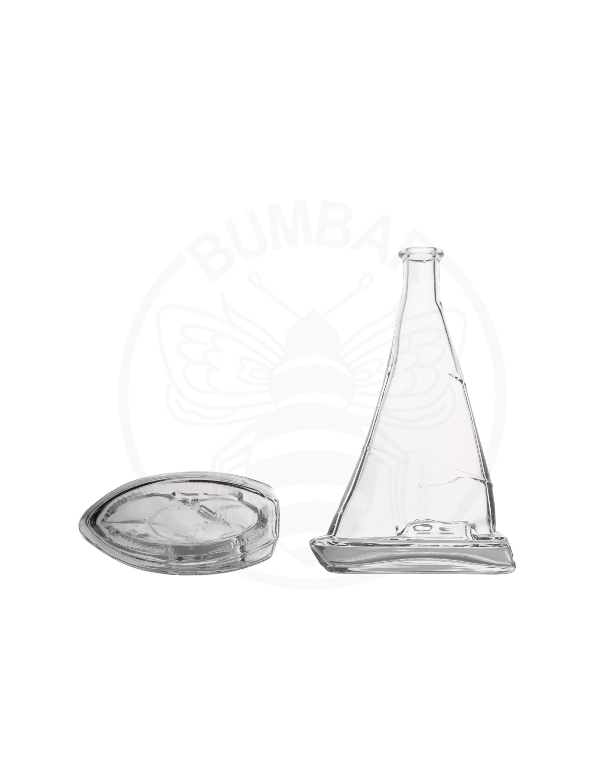 staklena boca Jedrilica oblika jedrilice od 350 ml prozirna