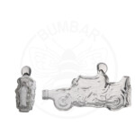 staklena boca Motor oblika motora od 350 ml prozirna