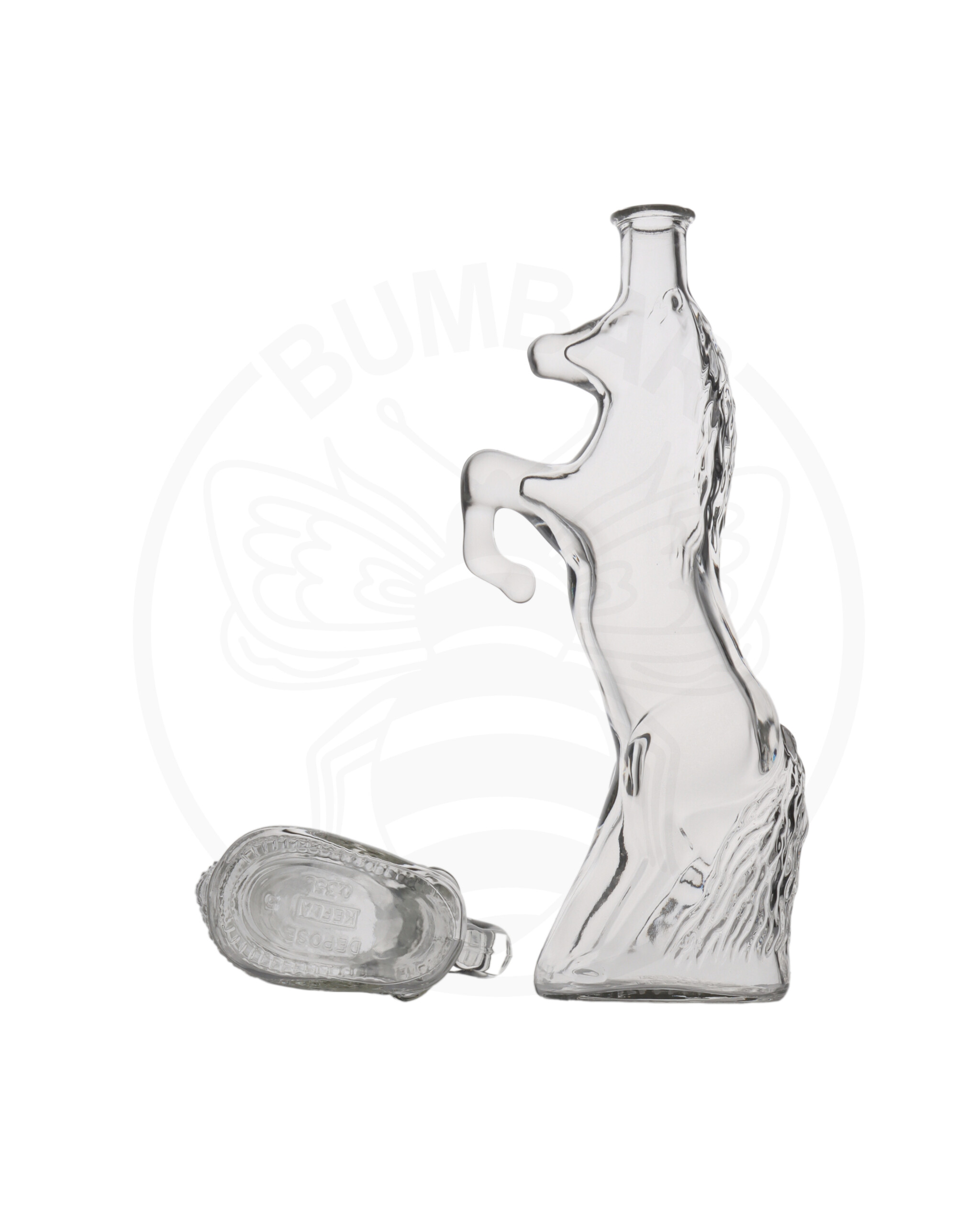 staklena boca Divlji konj oblika konja od 350 ml prozirna