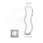 staklena boca Welle u obliku vala od 200 ml prozirna