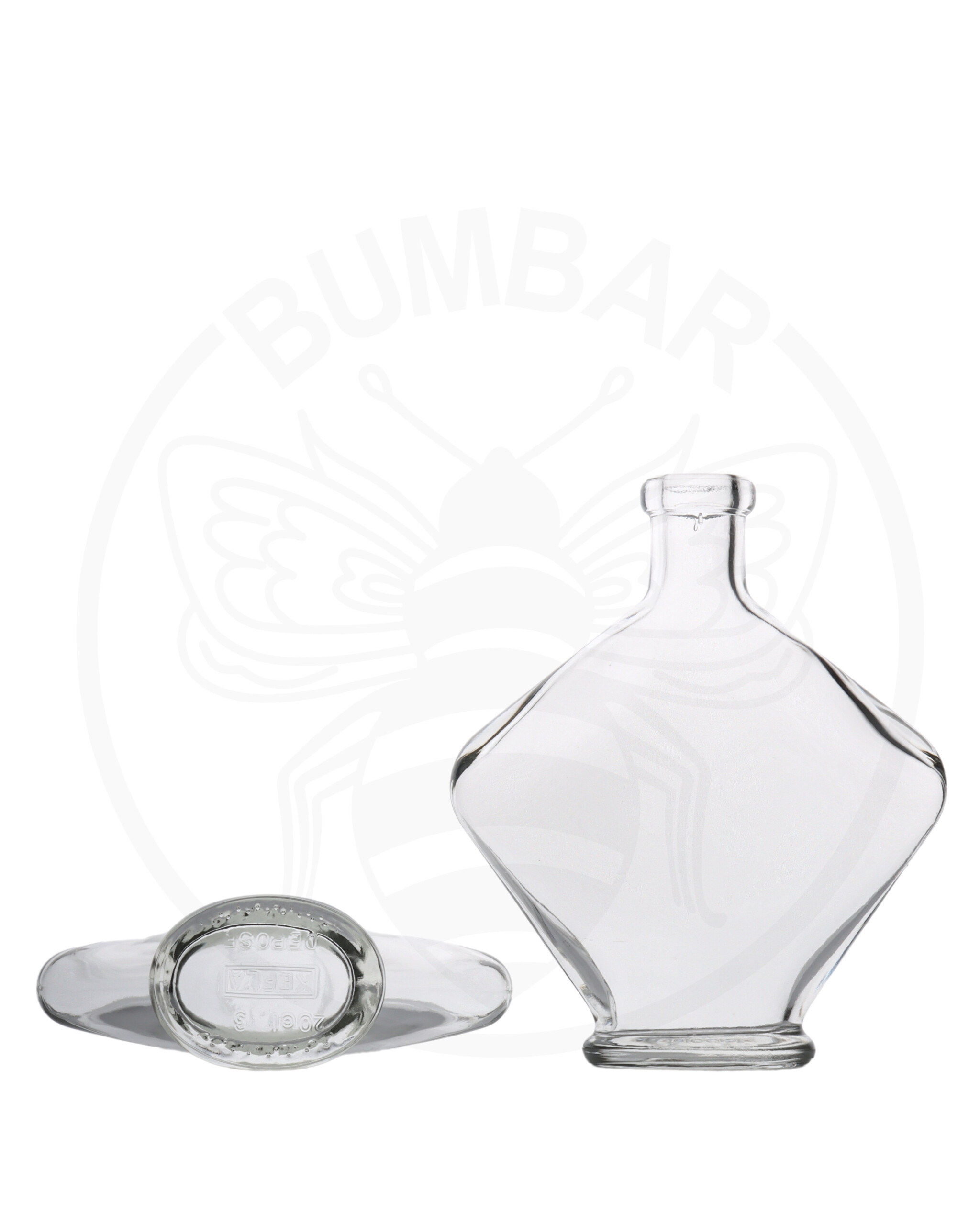 staklena boca Focus od 200 ml prozirna