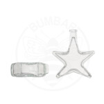 staklena boca u obliku zvijezde Zvijezda od 200 ml prozirna