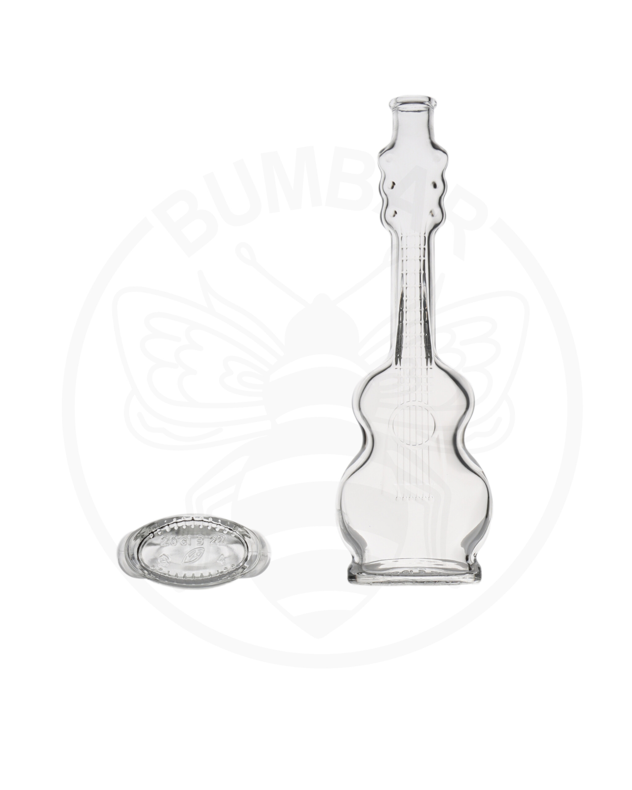 staklena boca Chitarra  u obliku gitare od 200 ml prozirna