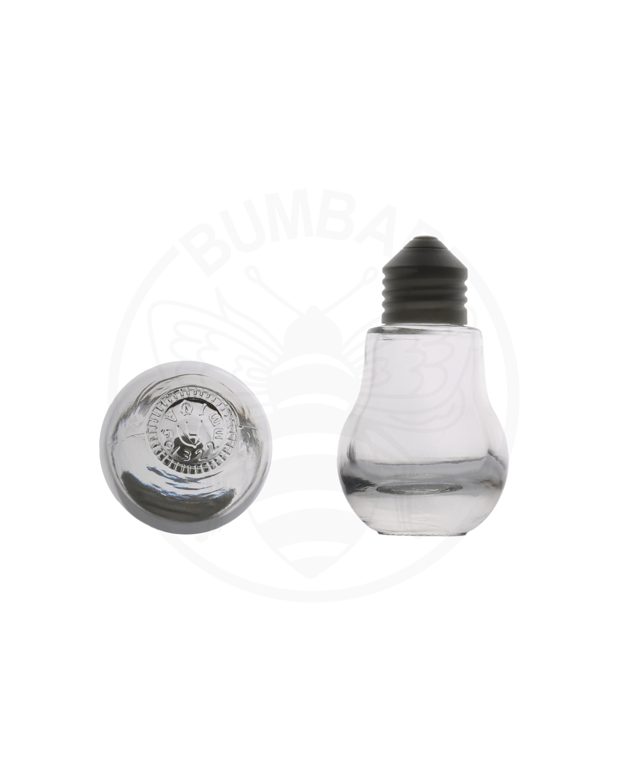 staklena boca Lampadina oblika žarulje od 50 ml prozirna sa zatvaračem