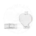 staklena boca Srce u obliku srca od 200 ml prozirna