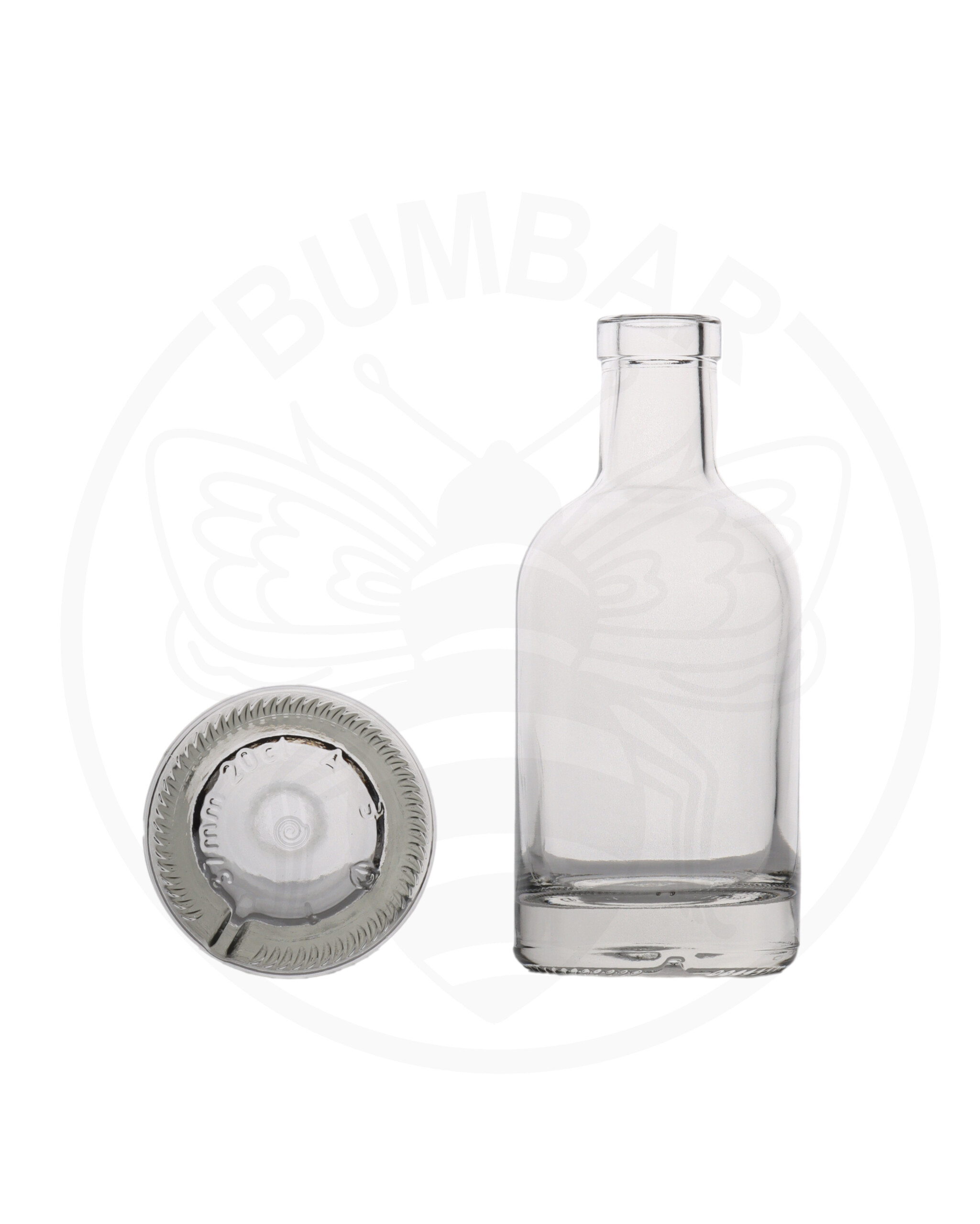 staklena boca RDB od 200 ml prozirna