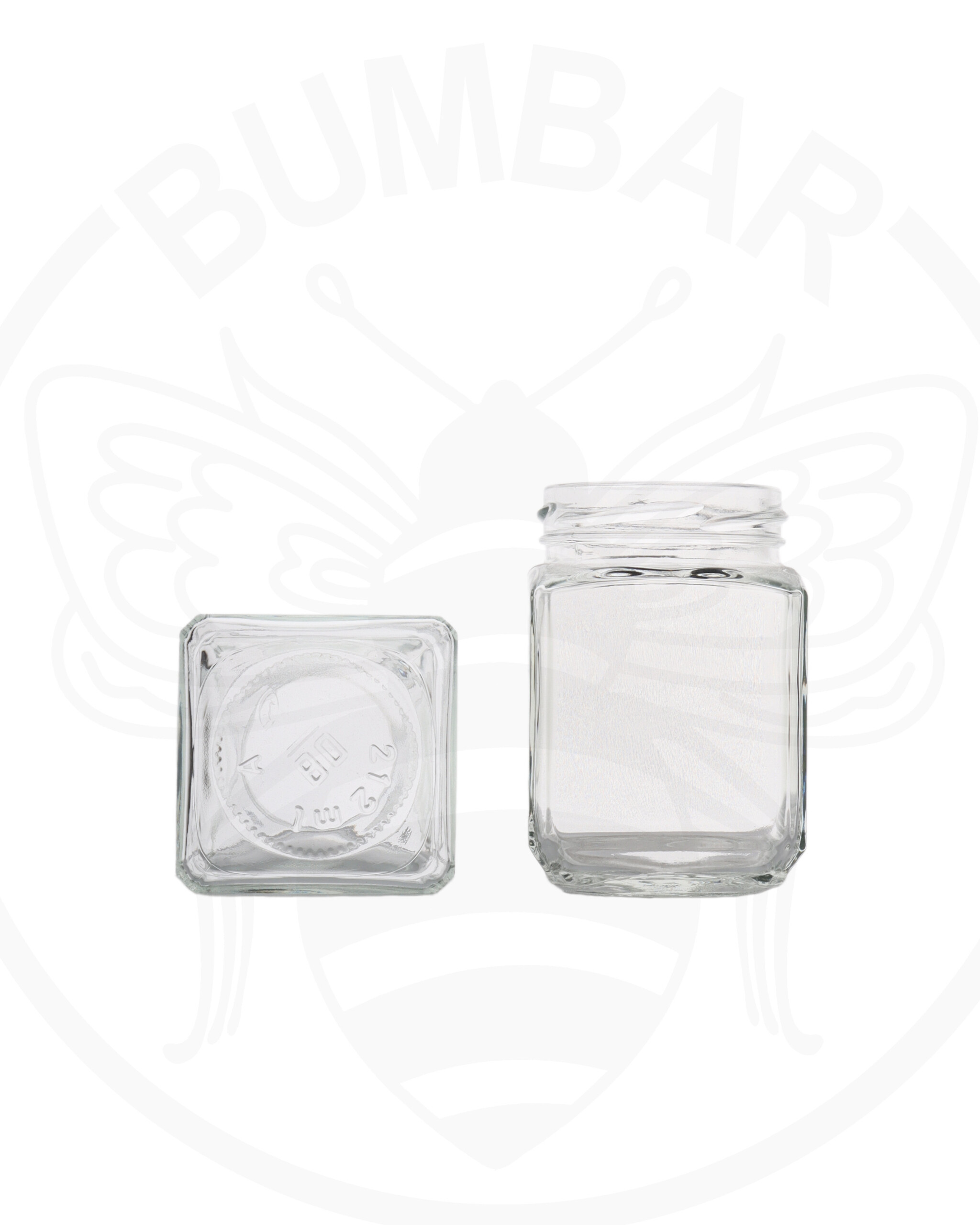 staklenka Liguria quadro od 212 ml prozirna