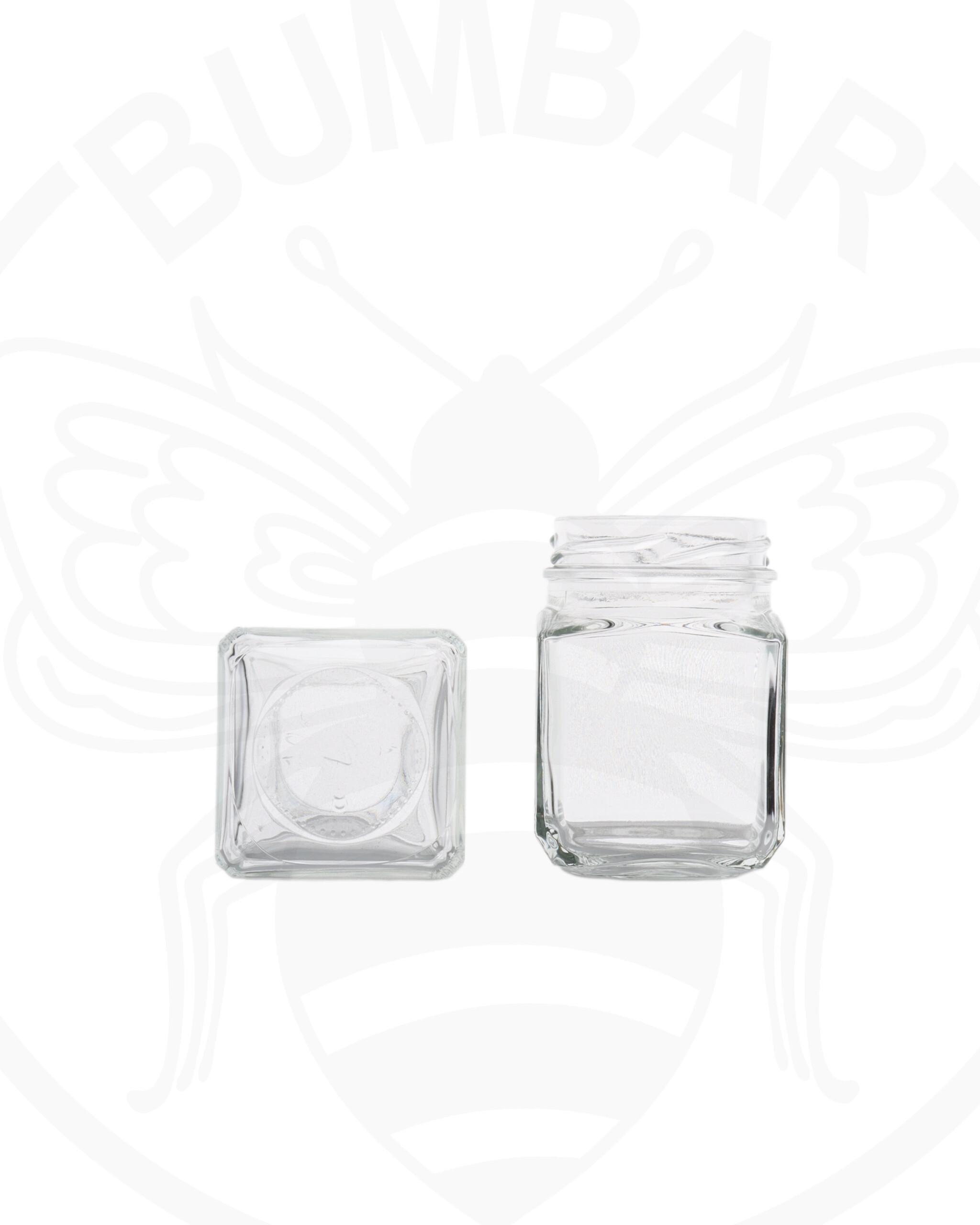 staklenka Liguria (quadro) od 106 ml prozirna