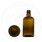 staklena boca Barrique na navoj TOP od 500 ml tamna